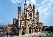 MAITANI, Lorenzo Facade of the Cathedral dh USA oil painting reproduction